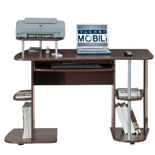 Techni Mobili Techni Mobili RTA-8104-CH36 Multifunction Computer Desk - Chocolate RTA-8104-CH36